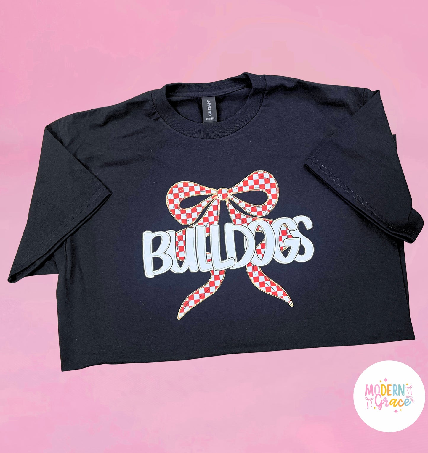 JTH Checker Bow Bulldogs T-Shirt