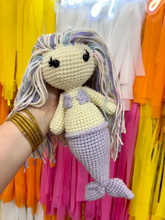 Purple Crochet Mermaid