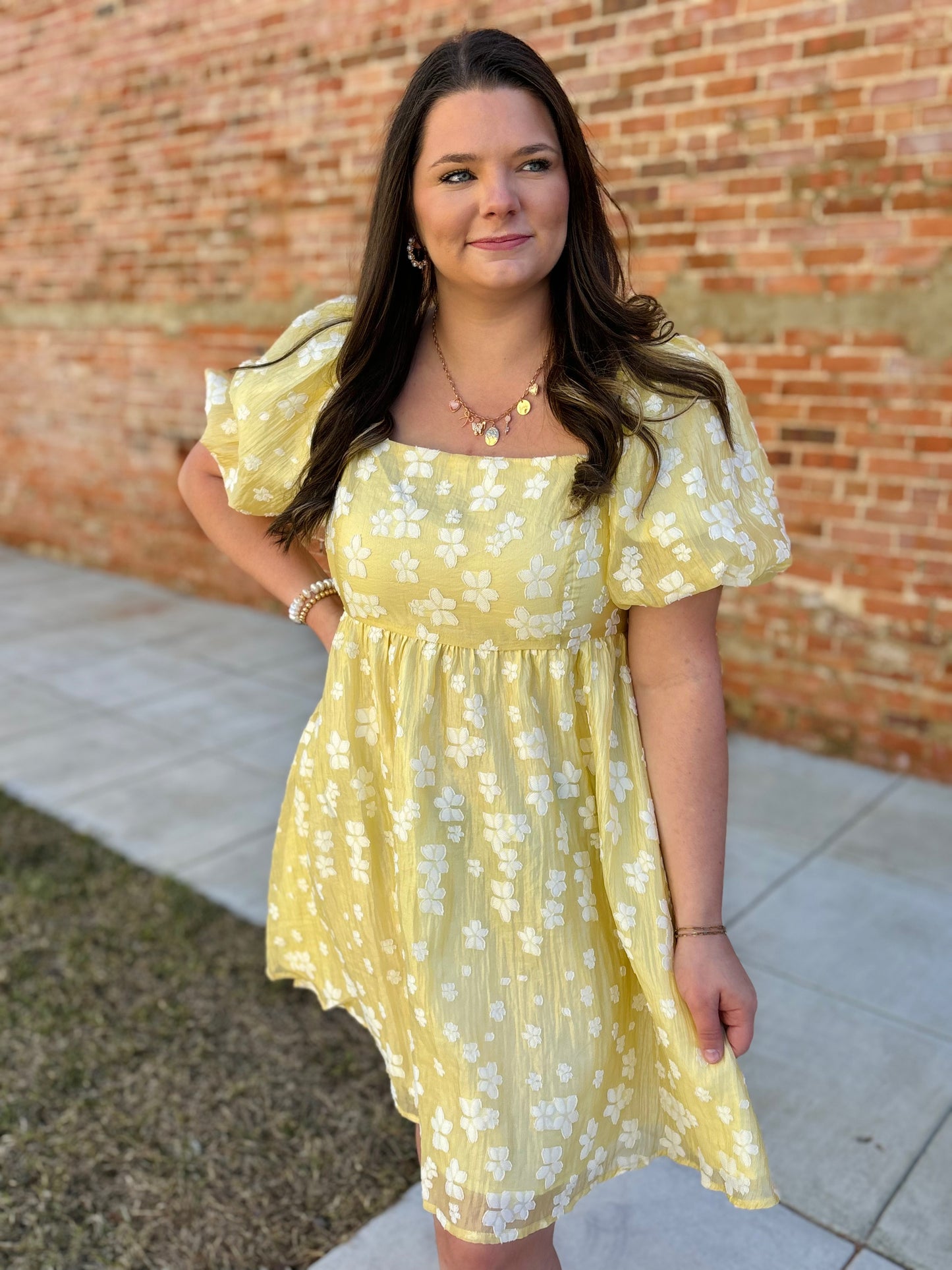 Yellow Floral Sun Dress