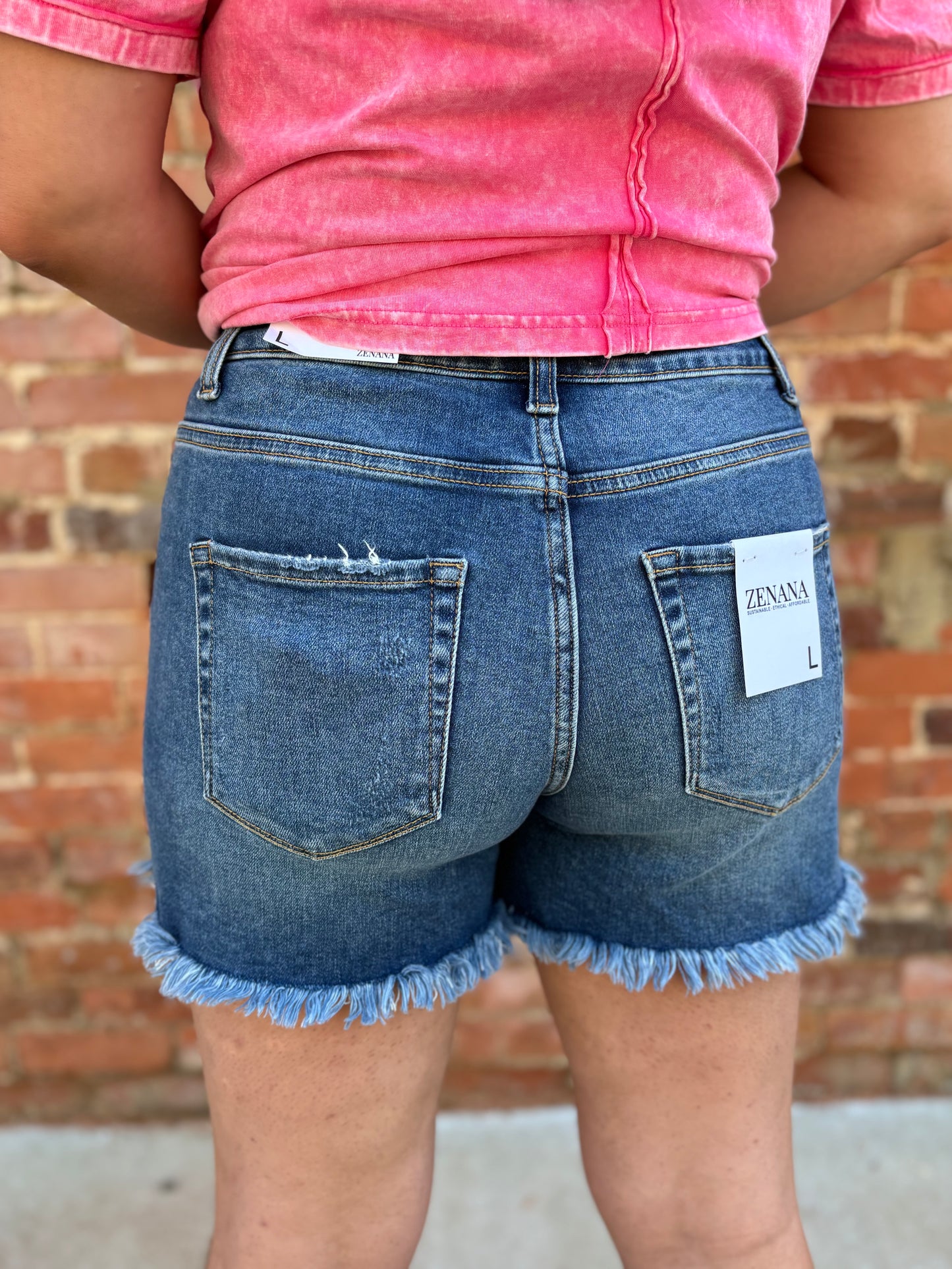 Dark Wash Jean Shorts