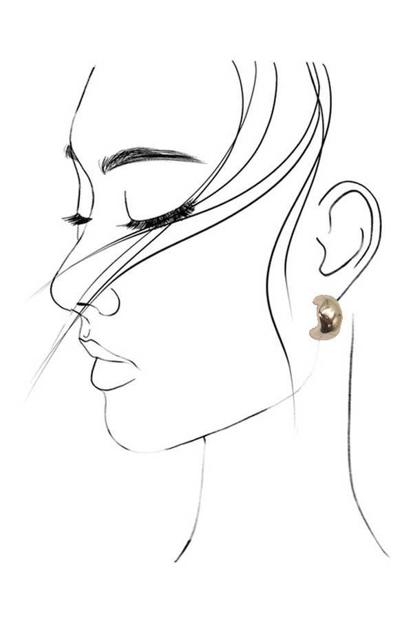 BUBBLY MINI HUGGIE HOOP TRIO EARRINGS | 80E2869: GOLD