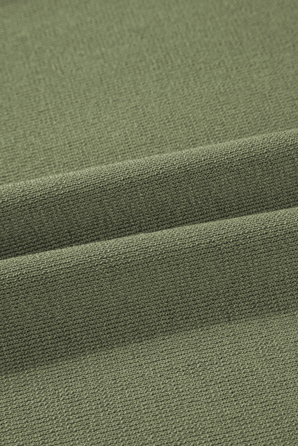 Green Trim Half Sleeve Top Drawstring Pants Loose 2pcs Sweater Suit (Online Only- Warehouse Exclusive)
