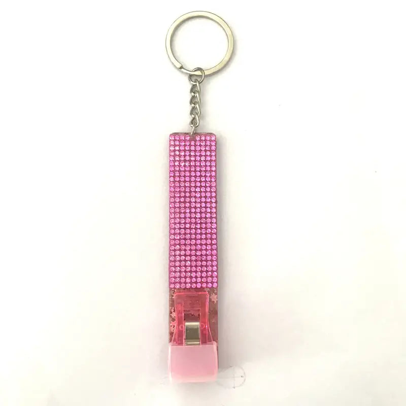 Pink Card Grabber Keychain