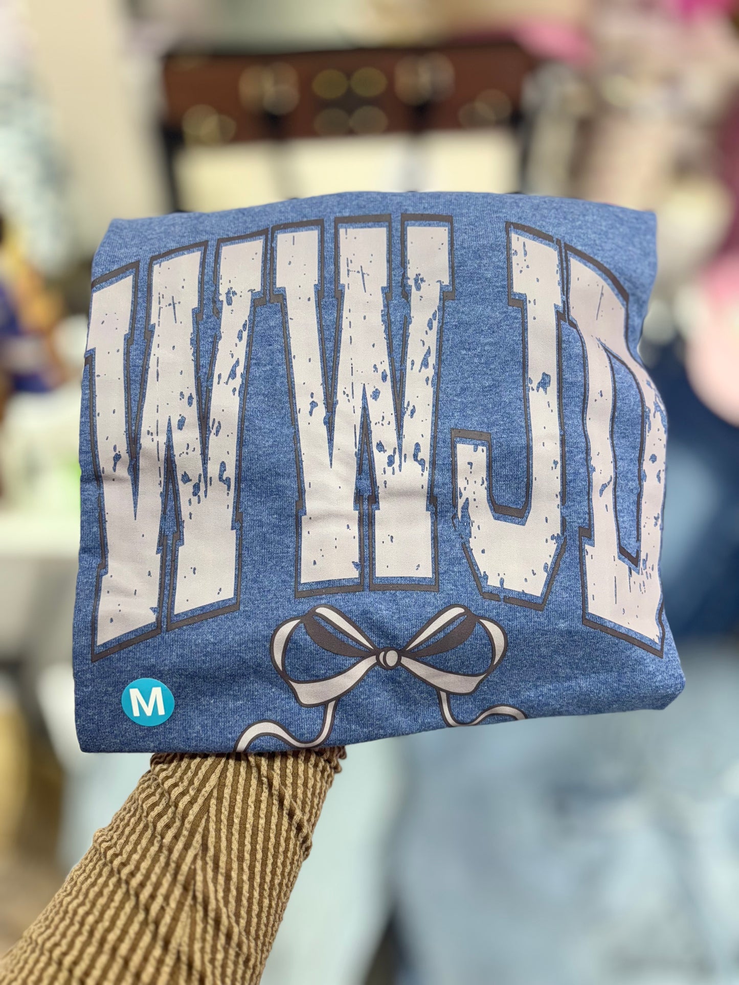 JTH WWJD (What Would Jesus Do?) Bow T-Shirt