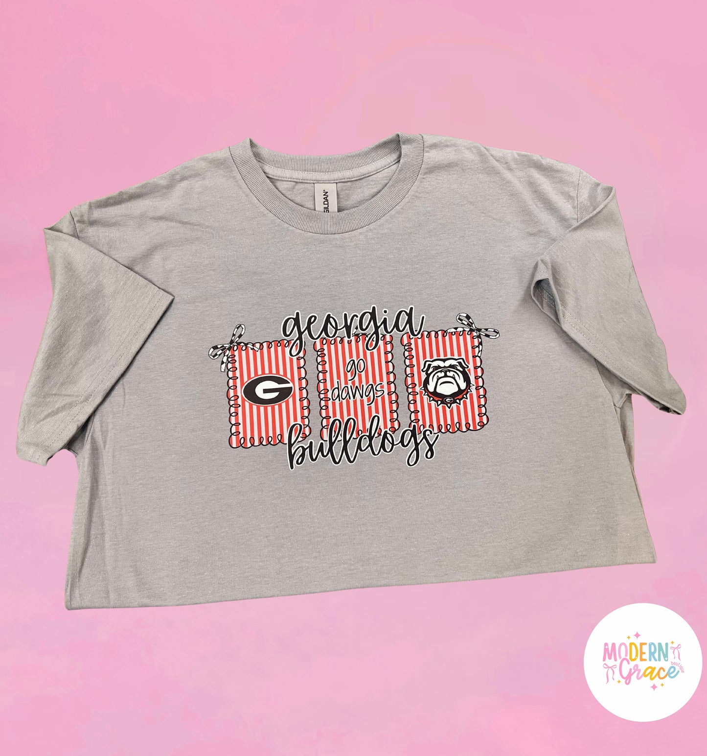 JTH Grey Georgia Bulldogs T-Shirt