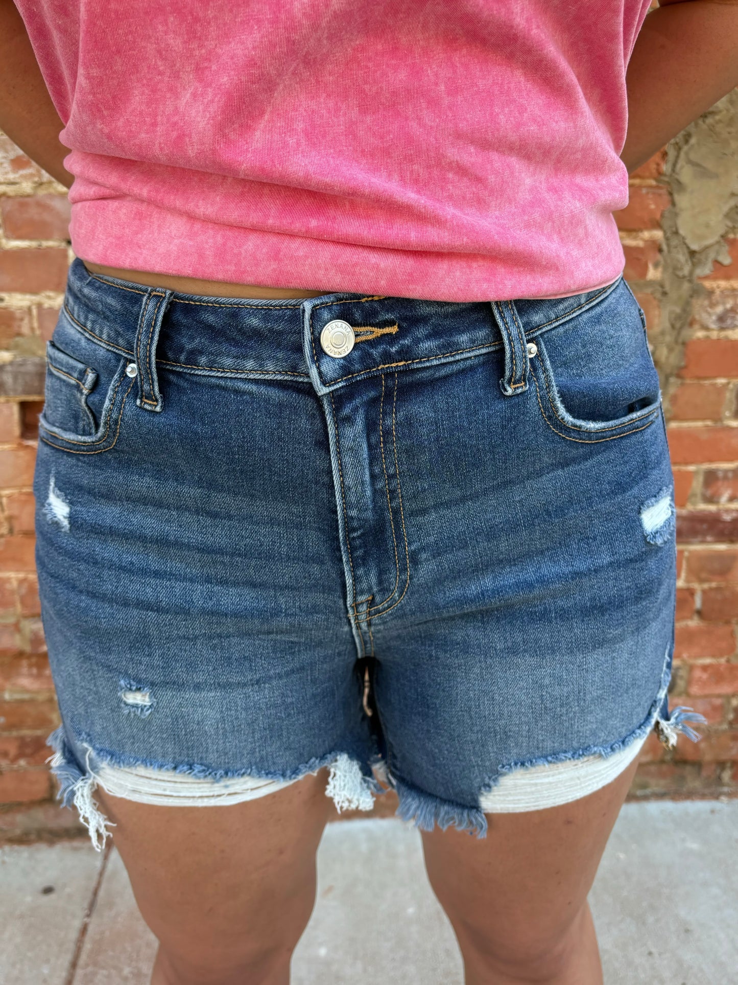 Dark Wash Jean Shorts