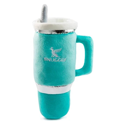 Teal Snuggly Cup Dog Toy