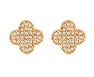 Gold Clover Earrings