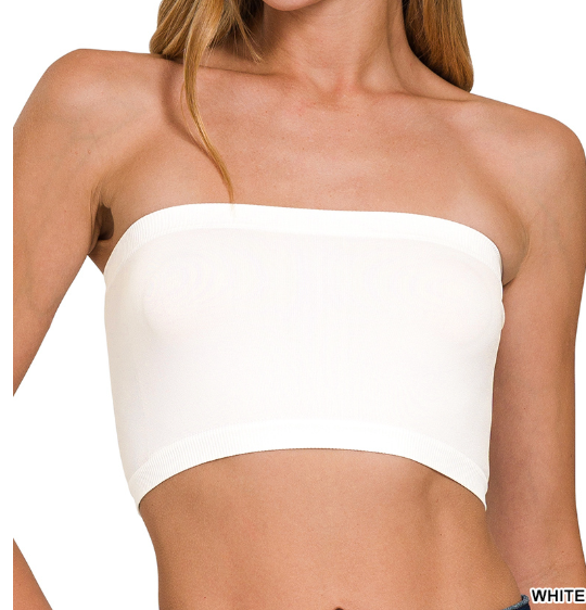 White Seamless Bandeau (ONE SIZE)