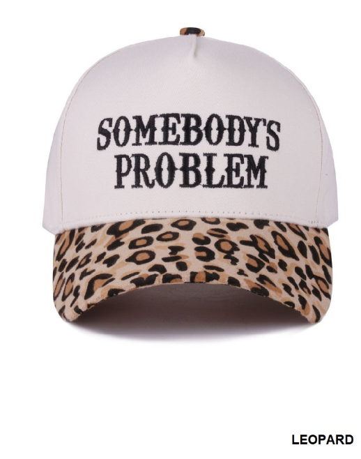 Somebody's Problem Two Tone Canvas Cotton Cap (2 COLORS)