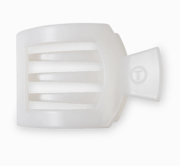 Square Flat Hair Clip | Small | Coconut White TELETIES