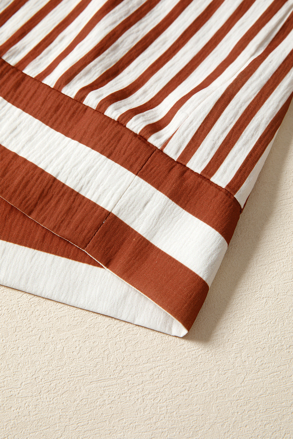 Brown Stripe Babydoll Long Sleeve Blouse (Warehouse Exclusives - Online only!)