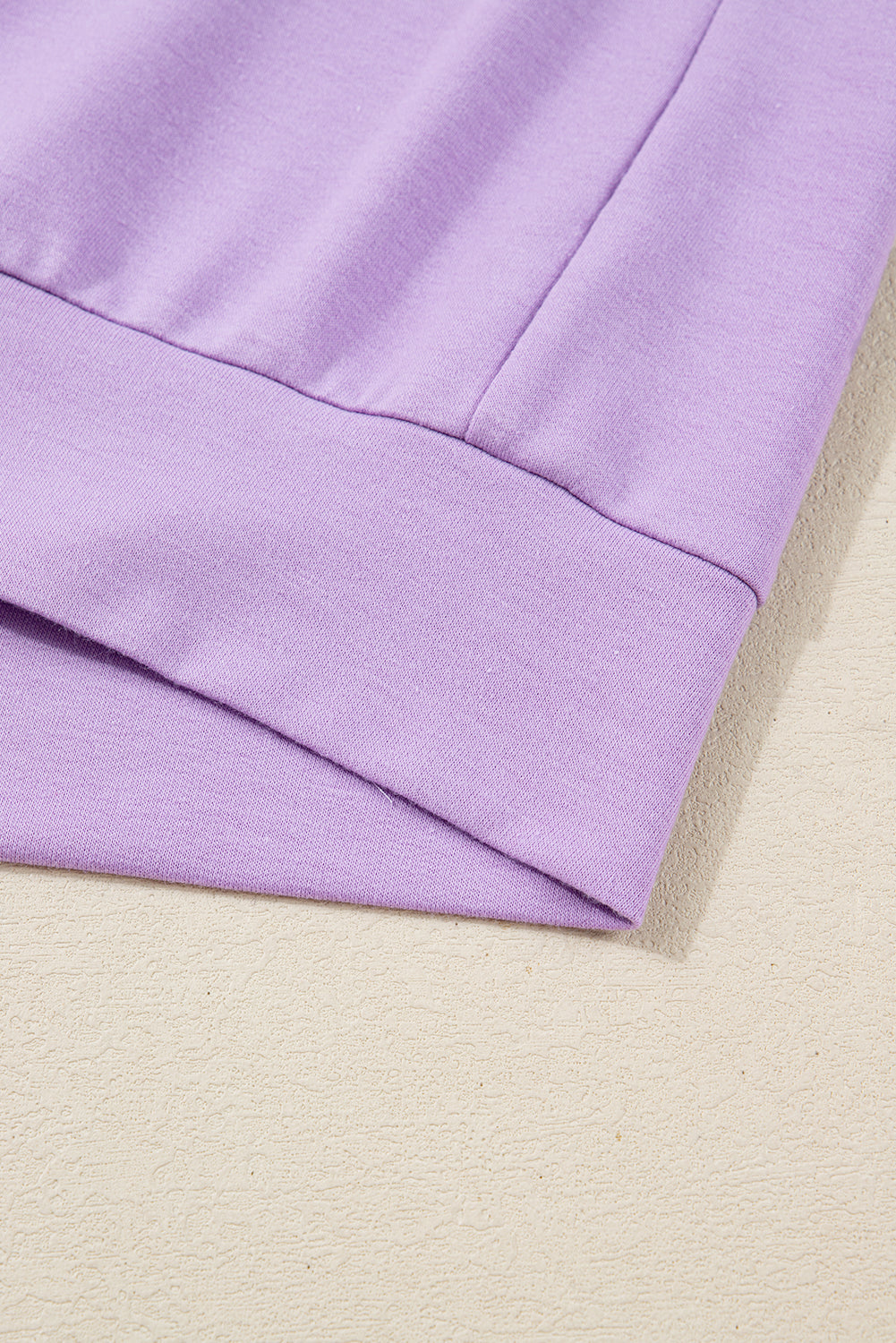 Purple Stripe Patchwork Buttoned Drop Shoulder Plus Size Pullover (Warehouse Exclusives - Online only)