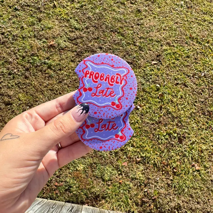 Probably Late Car Coaster Set