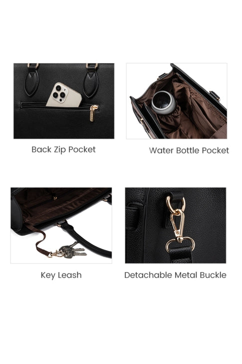 Upcycled LV 3 Tone Laptop Bag/Purse (LV Logo is Authentic and has been repurposed onto a new bag)