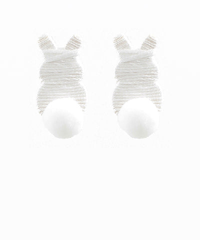 Modern Grace Easter Bunny earrings in three colors, featuring cute bunny design and dangling charm for festive spring style.