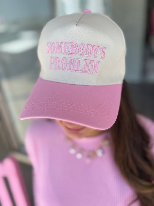 Somebody's Problem Two Tone Canvas Cotton Cap (2 COLORS)