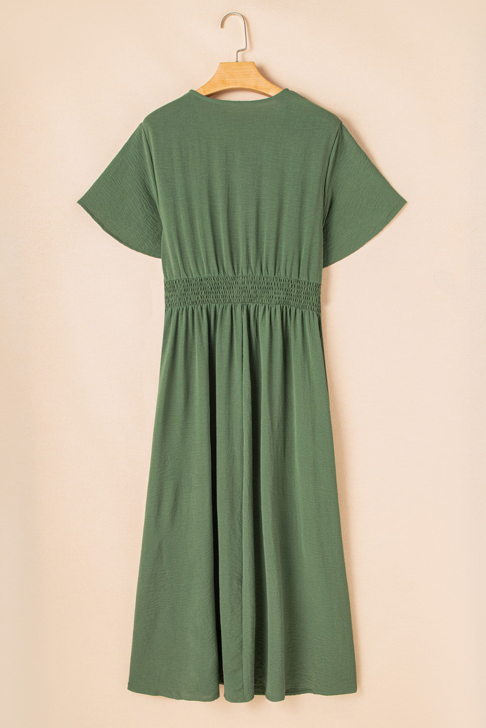 CURVY Green High Waist Plus Size Maxi Dress (Warehouse Exclusive)