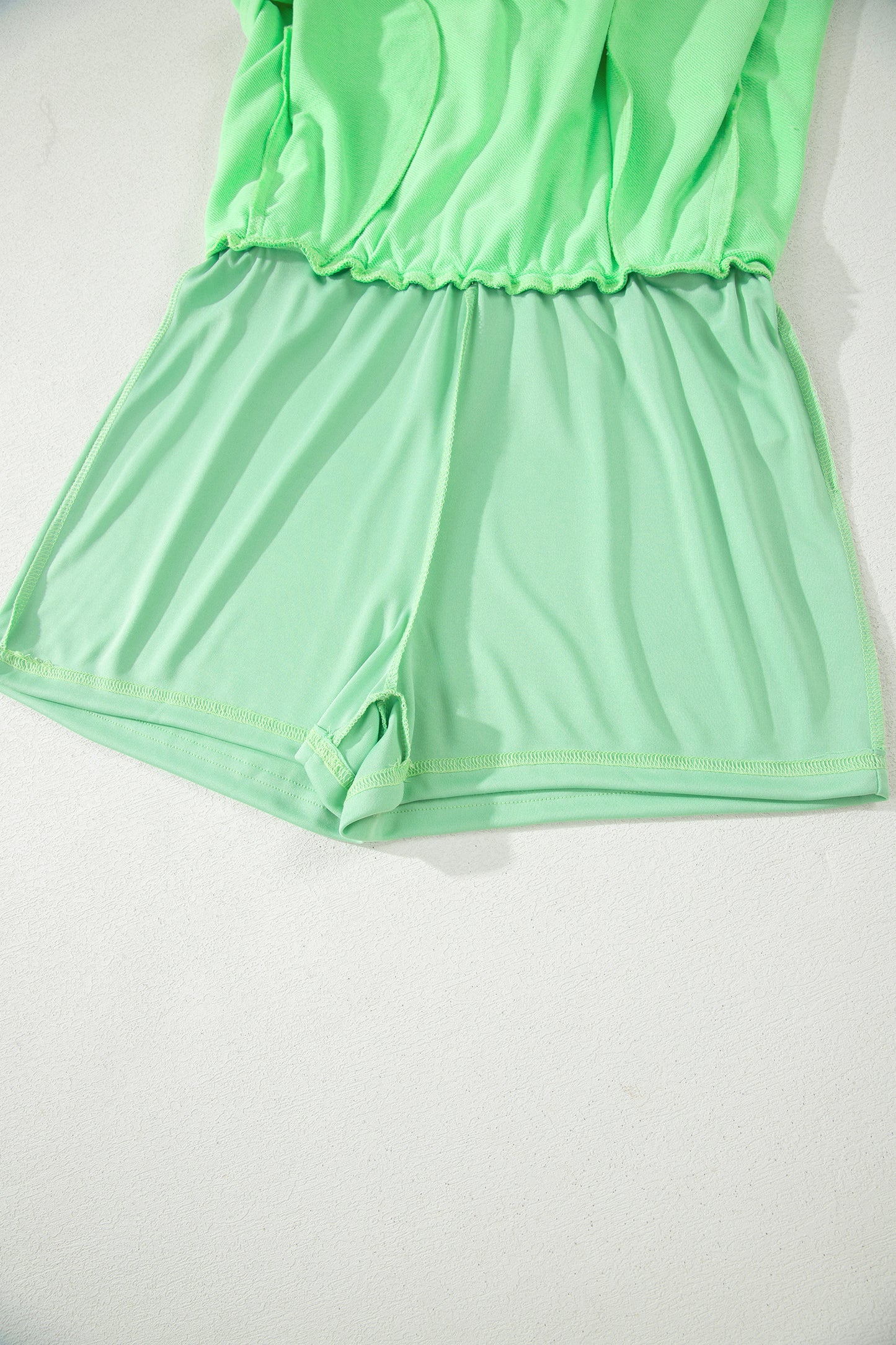 Slim Cropped Tank Top & Elastic Waist Mini Skort 2-Piece Outfit
