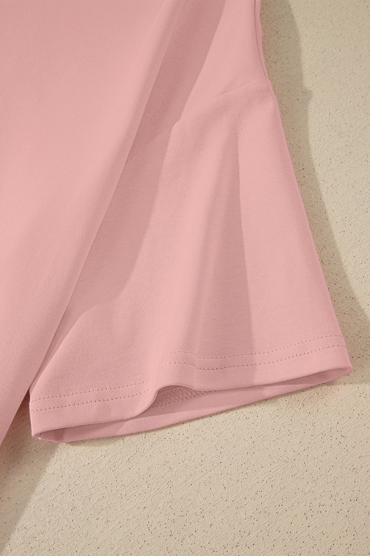 Solid Color High Neck Oversize Tee
