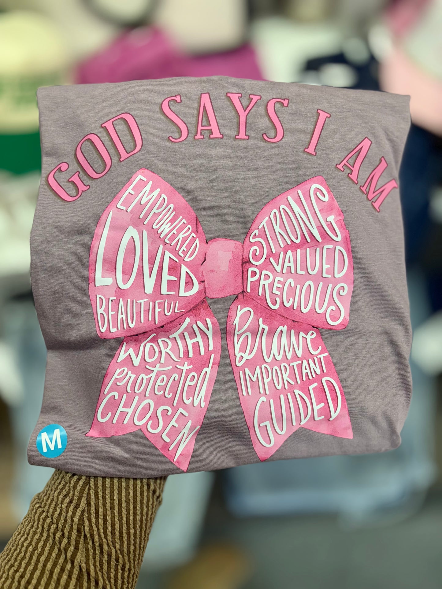 JTH God Says I Am Bow T-Shirt