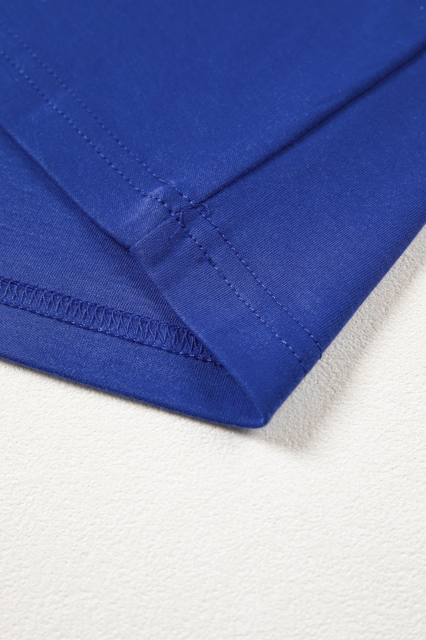 Solid Color High Neck Oversize Tee
