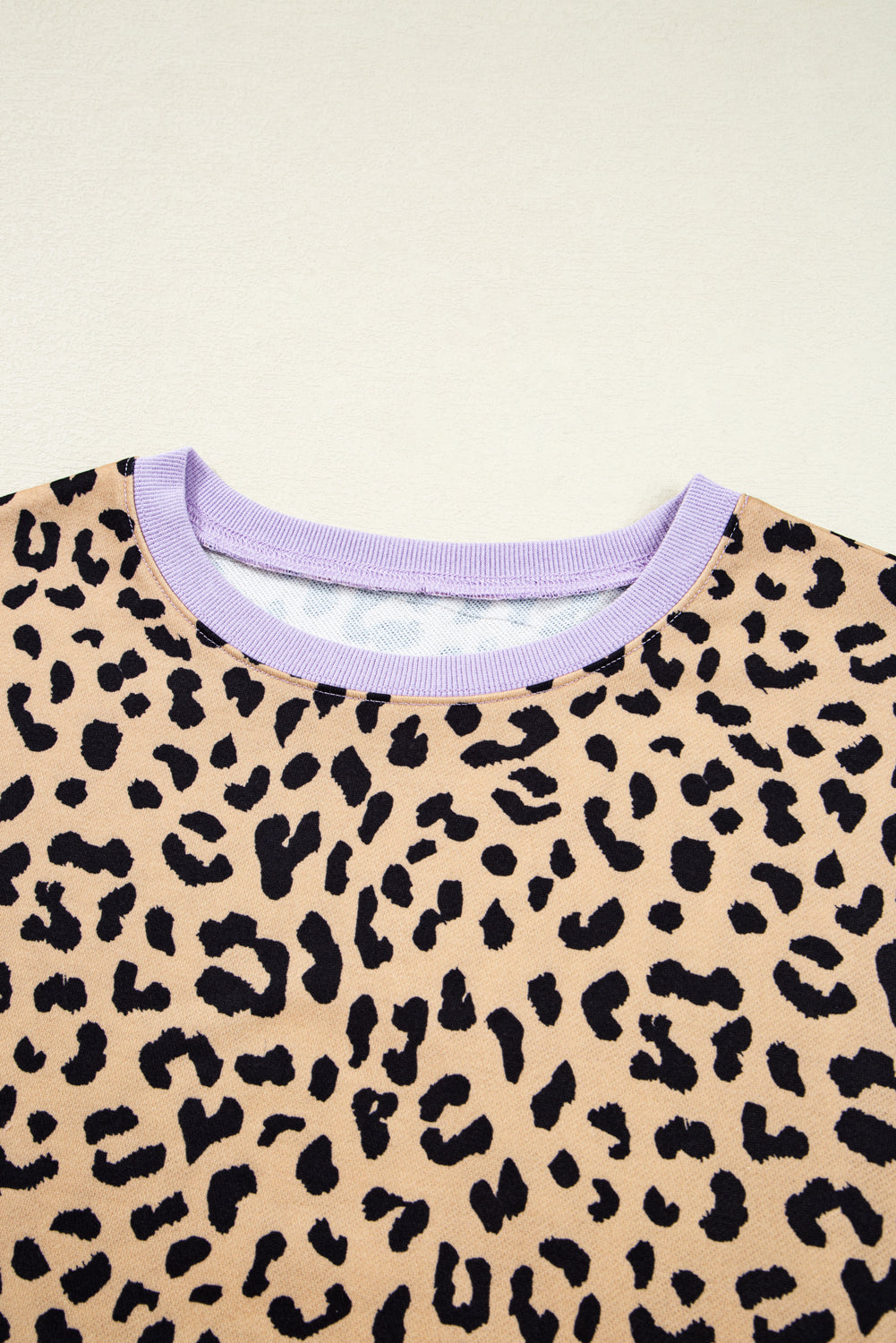 Purple Stripe Color Block Leopard Sweatshirt (Warehouse Exclusives - Online only!)