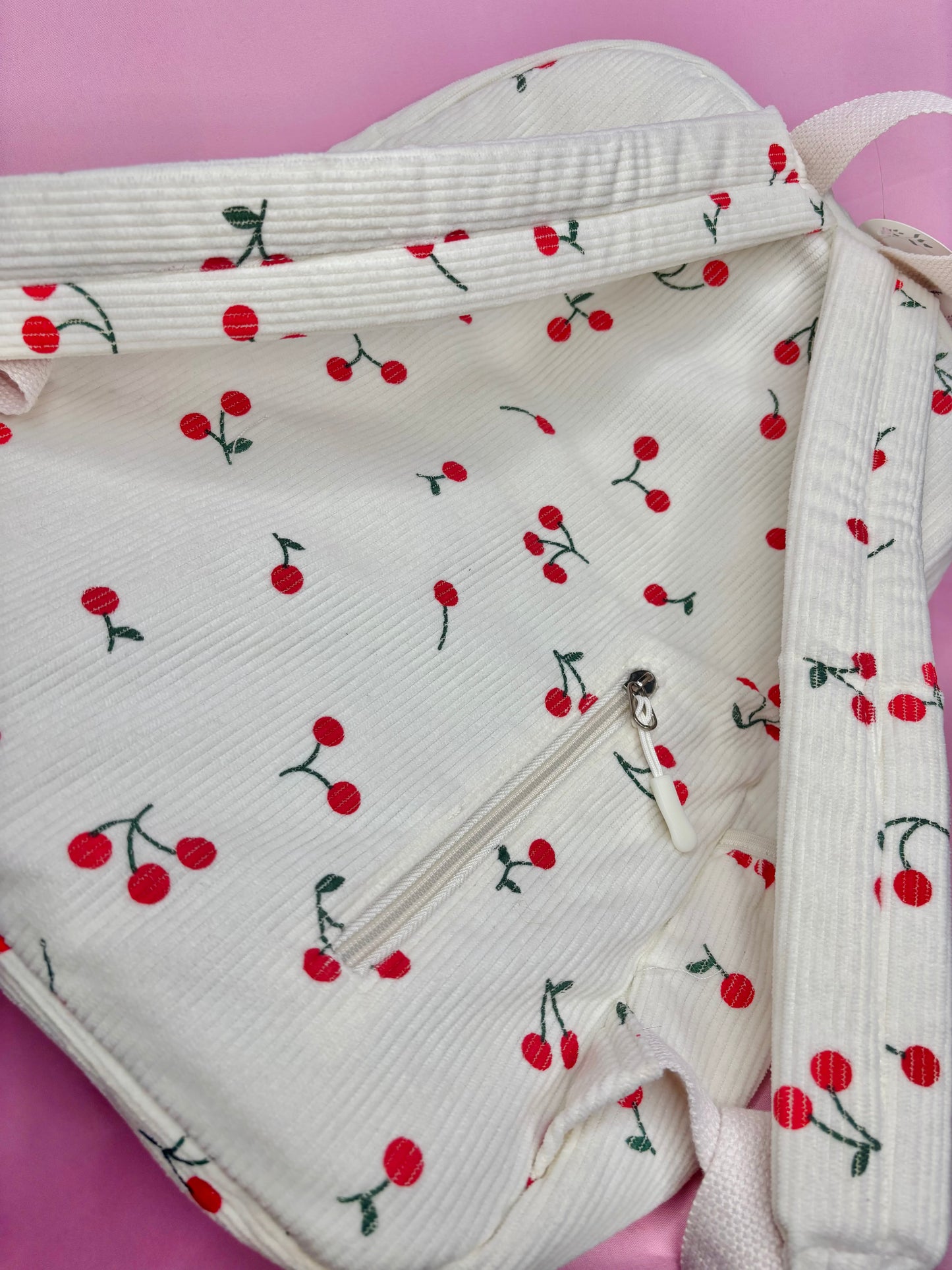 Off White Cherry Backpack