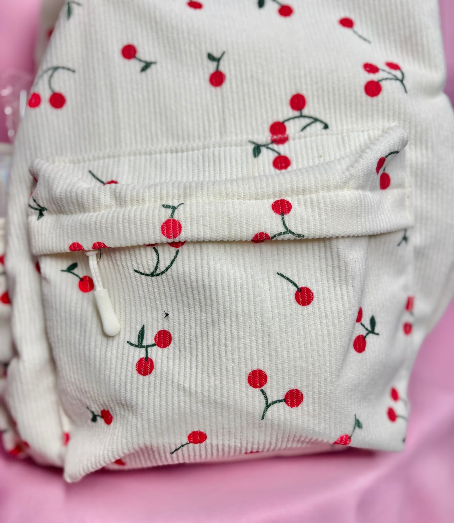 Off White Cherry Backpack