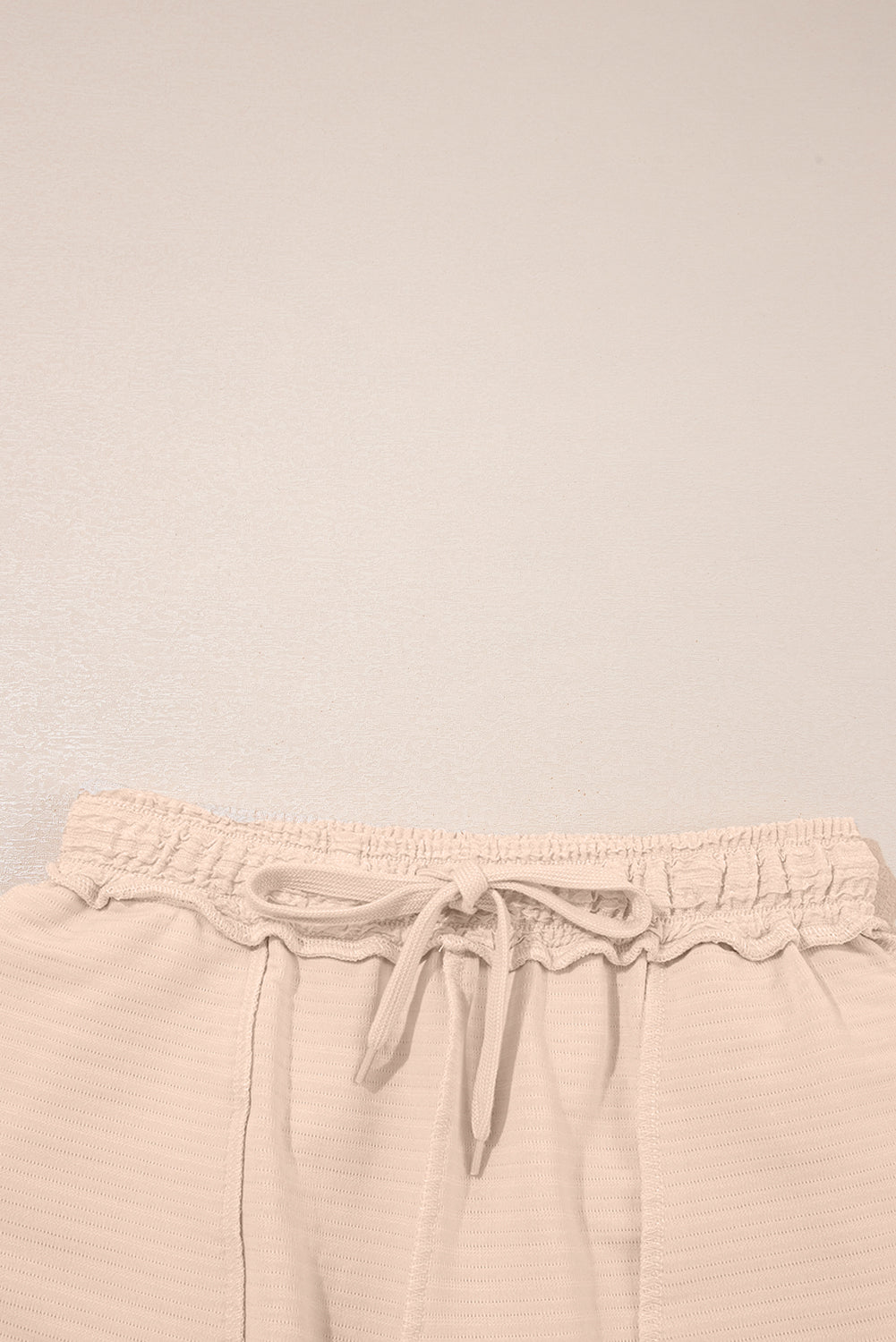 Apricot Textured V Neck T Shirt and Shorts Set (Warehouse Exclusives)