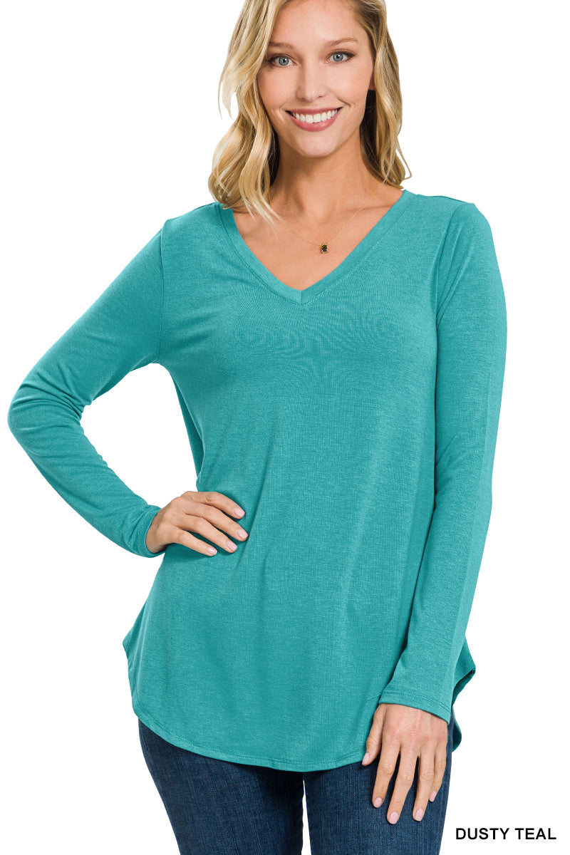 Teal Long Sleeve Top