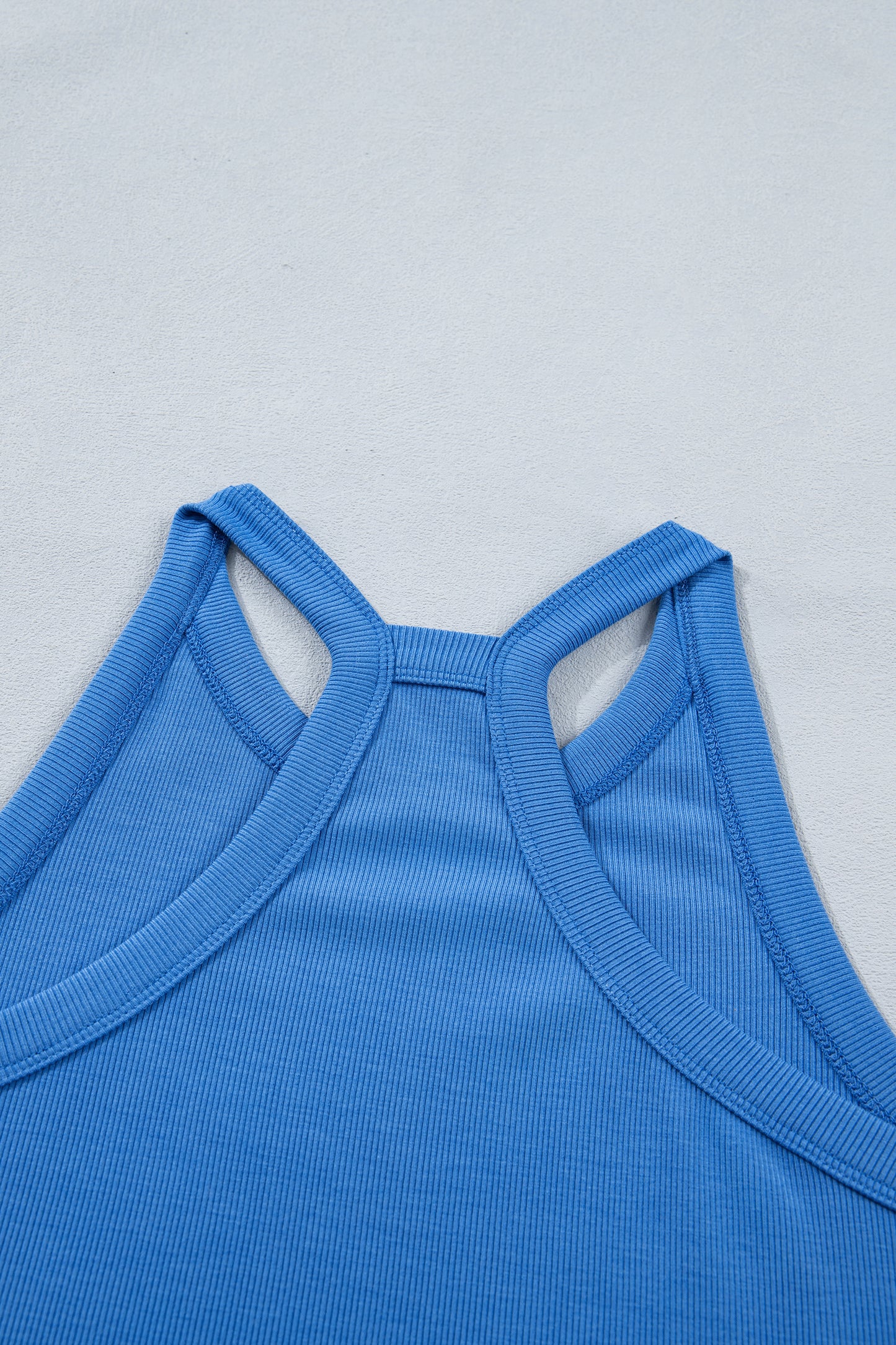Slim Cropped Tank Top & Elastic Waist Mini Skort 2-Piece Outfit