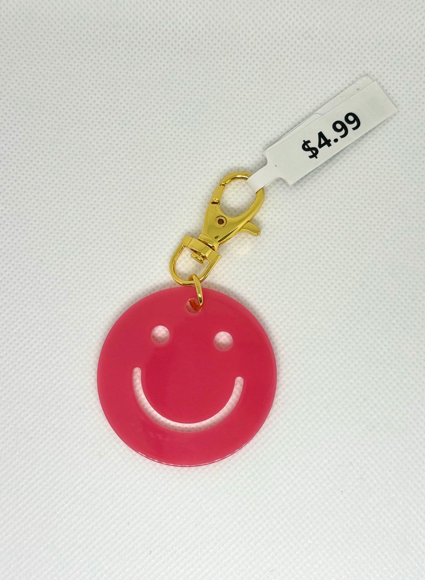 Smiley Face Acrylic Keychain