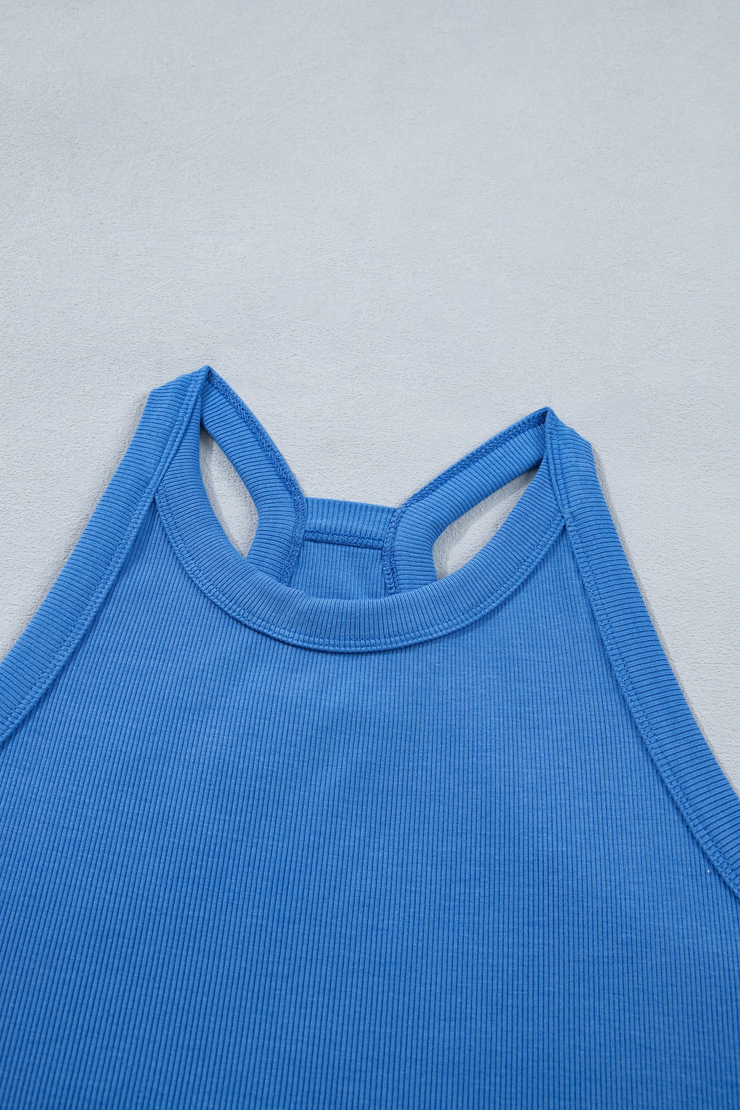 Slim Cropped Tank Top & Elastic Waist Mini Skort 2-Piece Outfit