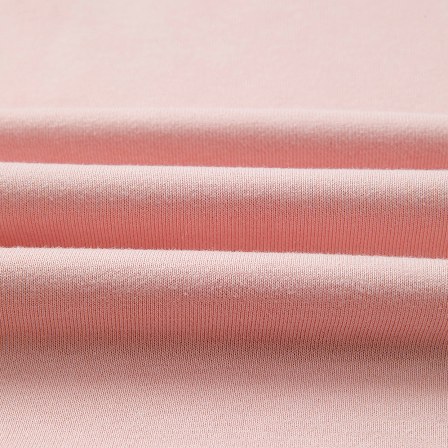 Light pink color block waffle patchwork oversized sweatshirt by Modern Grace, featuring mixed textures and a relaxed fit.
