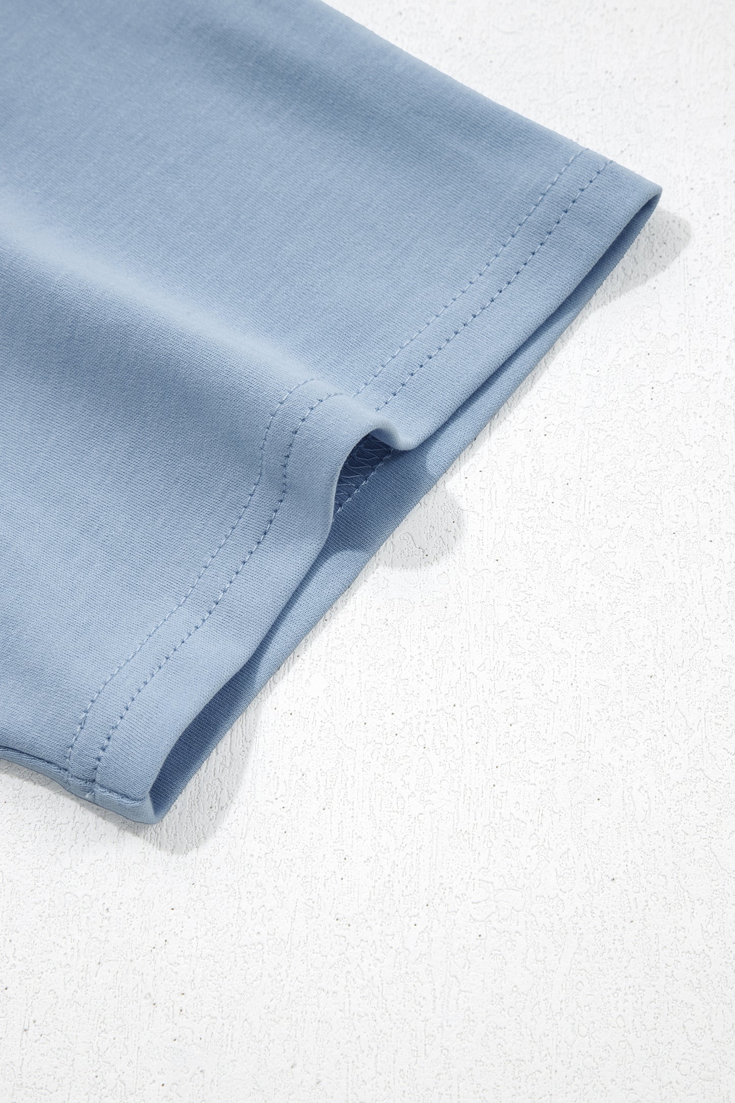 Solid Color High Neck Oversize Tee