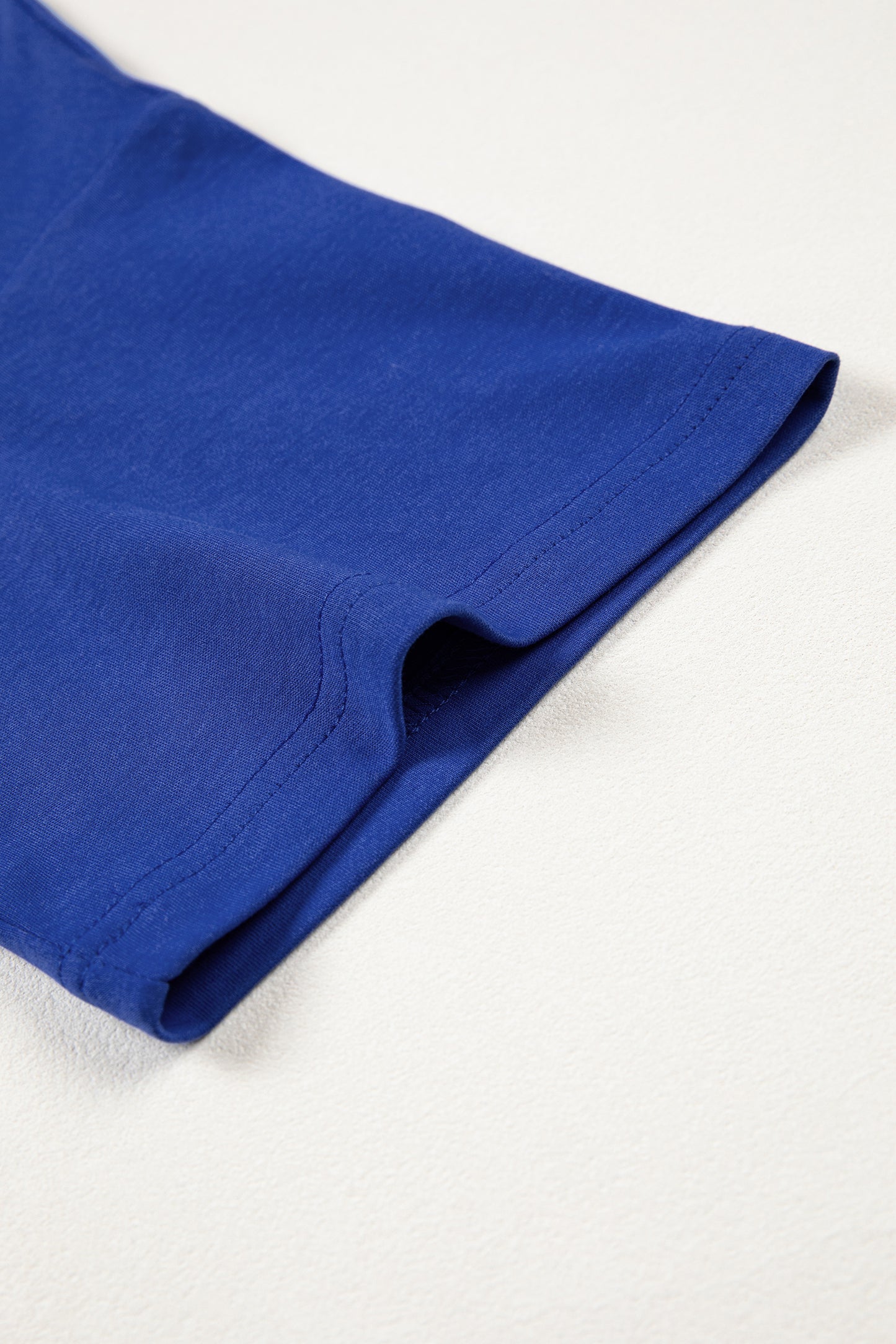 Solid Color High Neck Oversize Tee