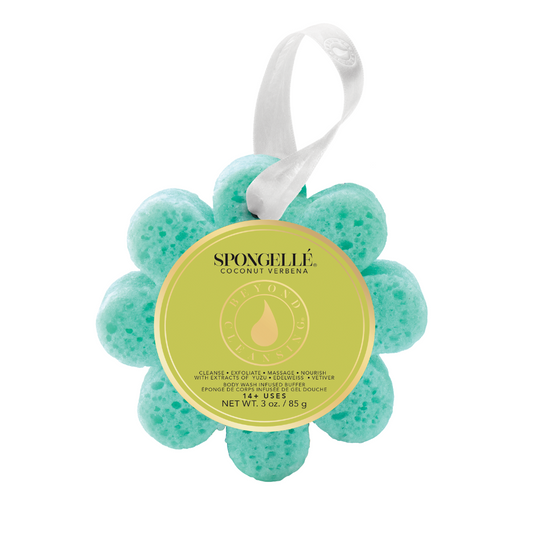 Spongelle Coconut Verbena | Wild Flower Bath Sponge (Warehouse Exclusives-Online Only)