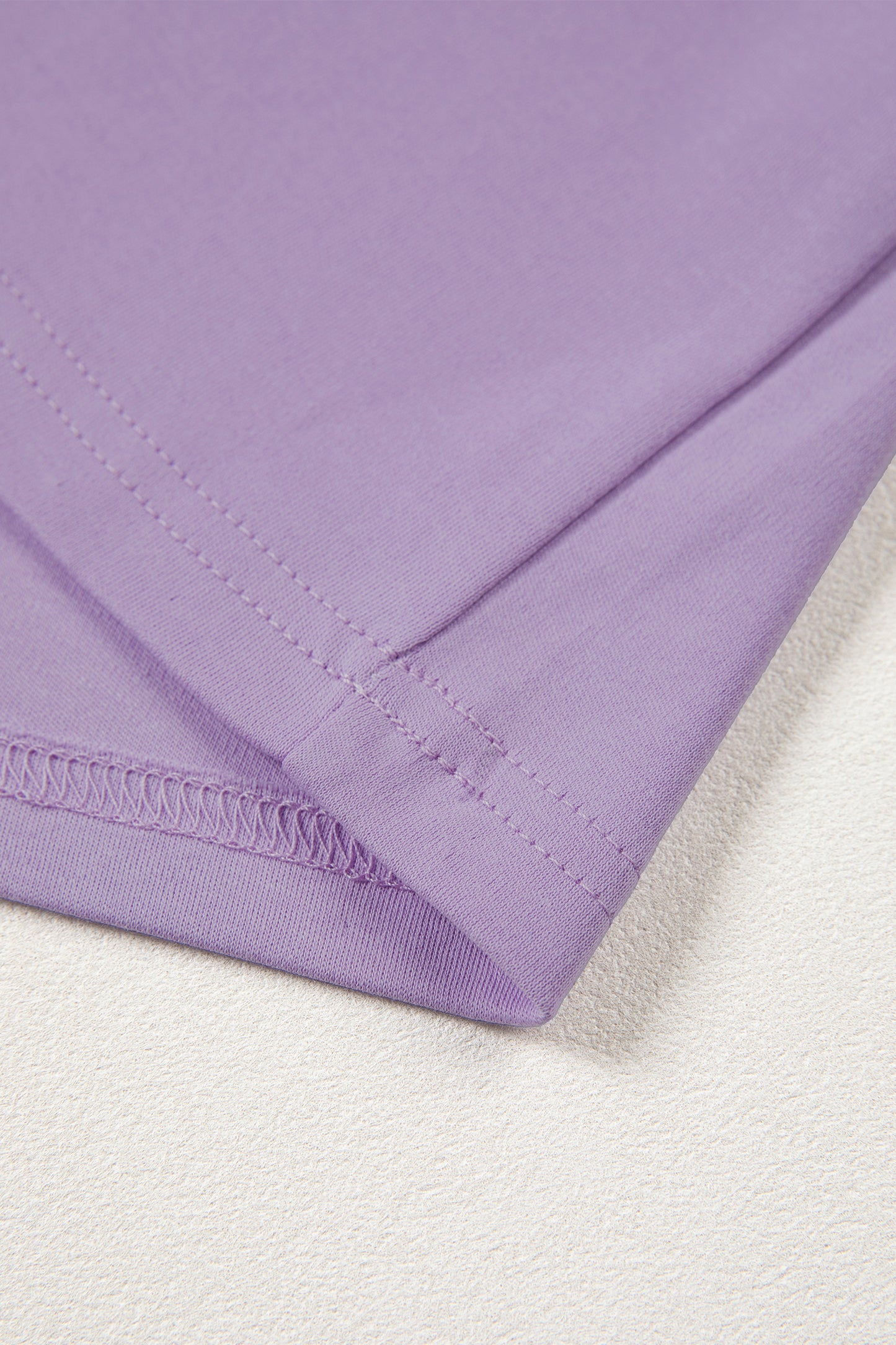 Solid Color High Neck Oversize Tee