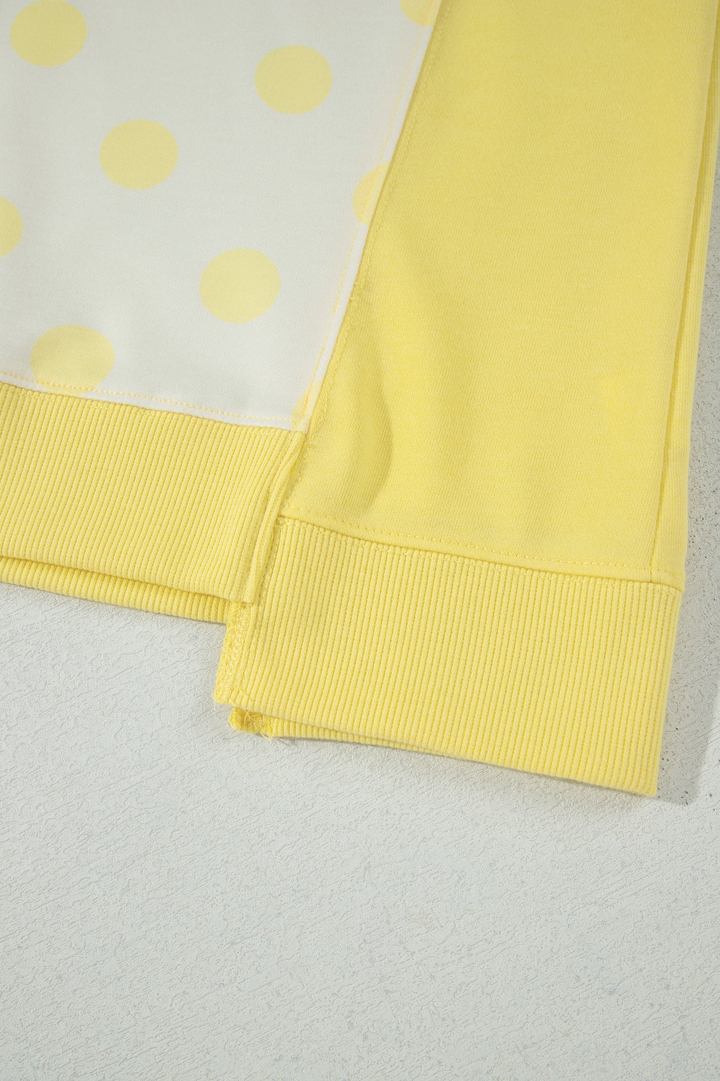 Polka Dot Color Block Wide Leg Pant Set
