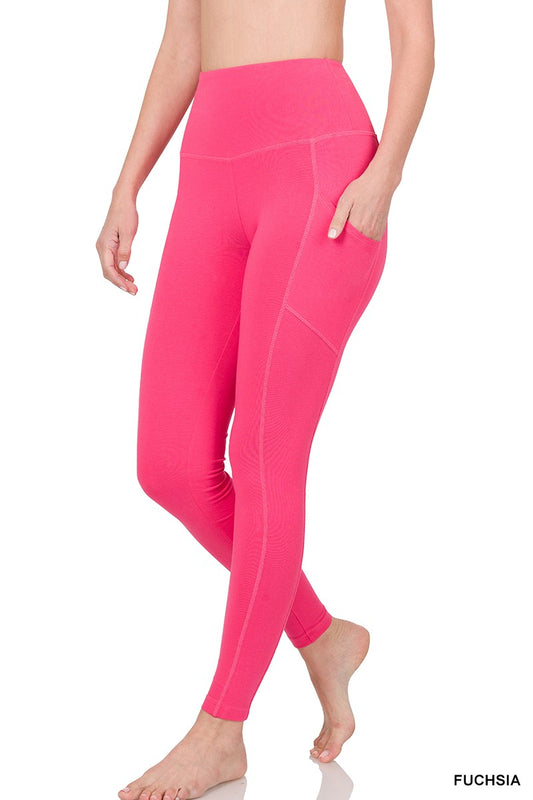 Fuchsia Athletic Leggings