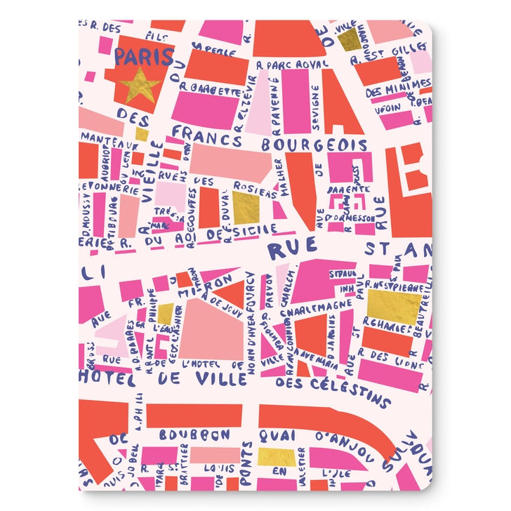 Rues De Paris Medium Coptic-Bound Journal