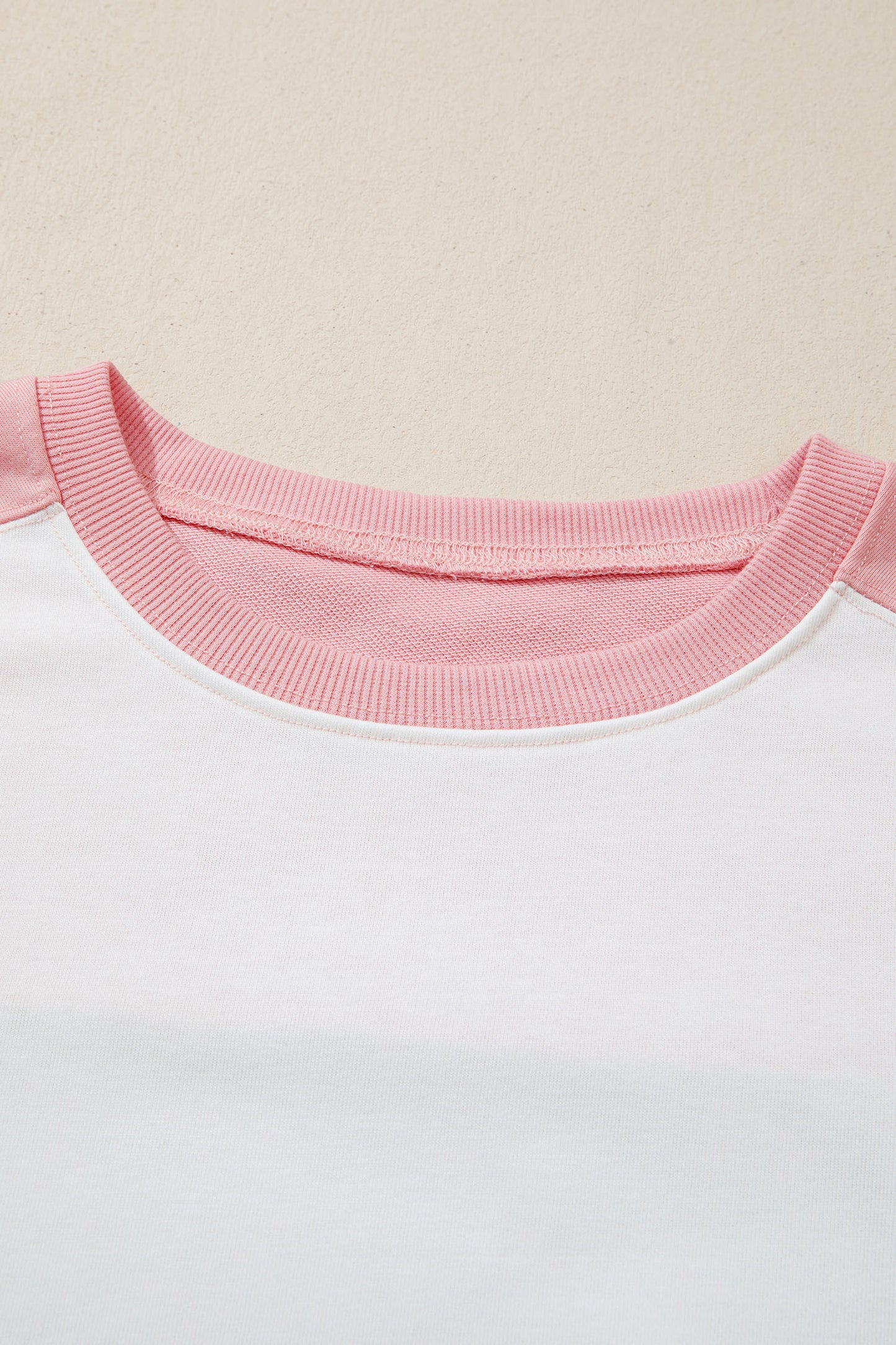 Two-tone Color Block Patchwork Tee Drawstring Loose Pant Set