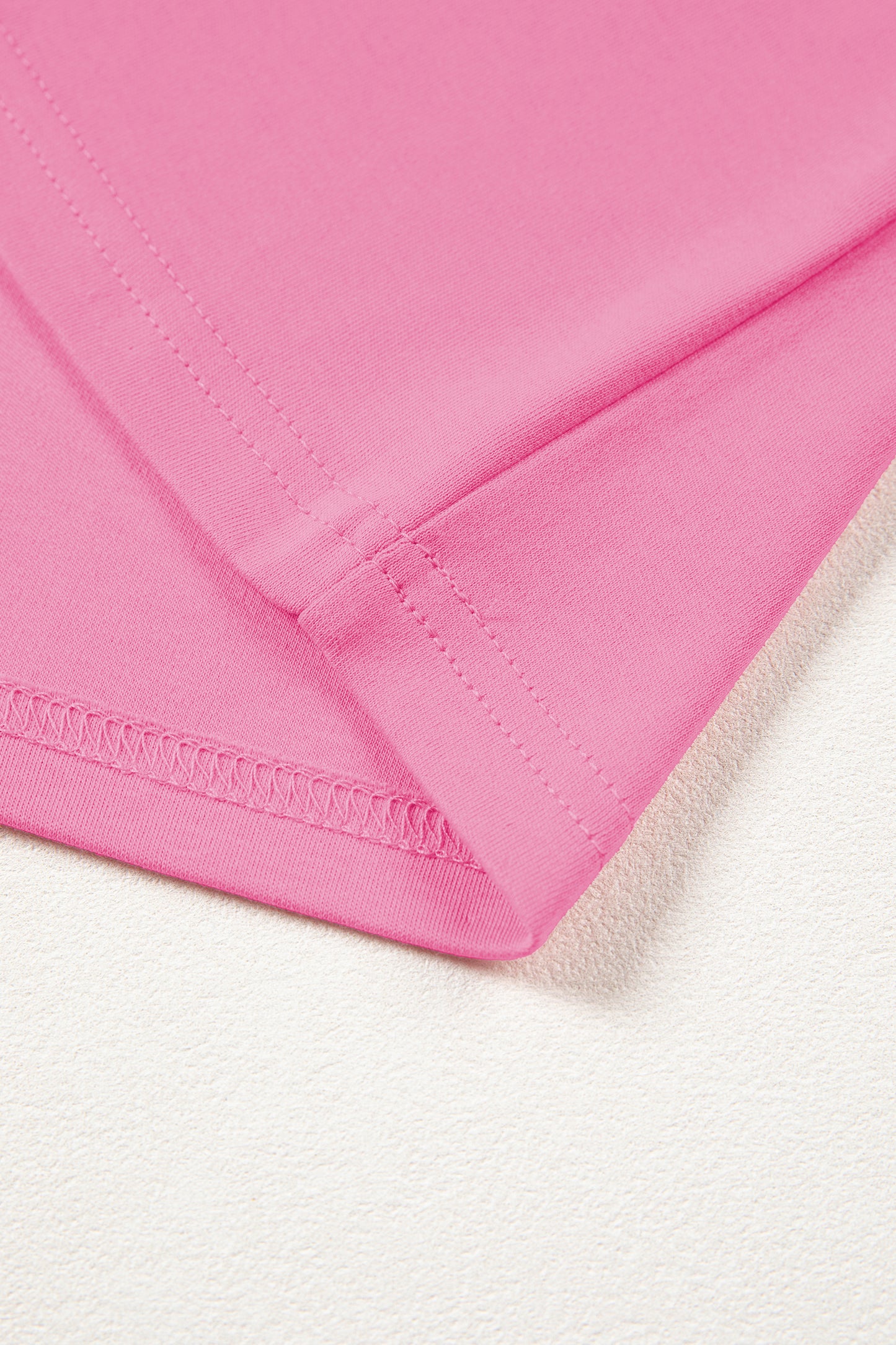 Solid Color High Neck Oversize Tee