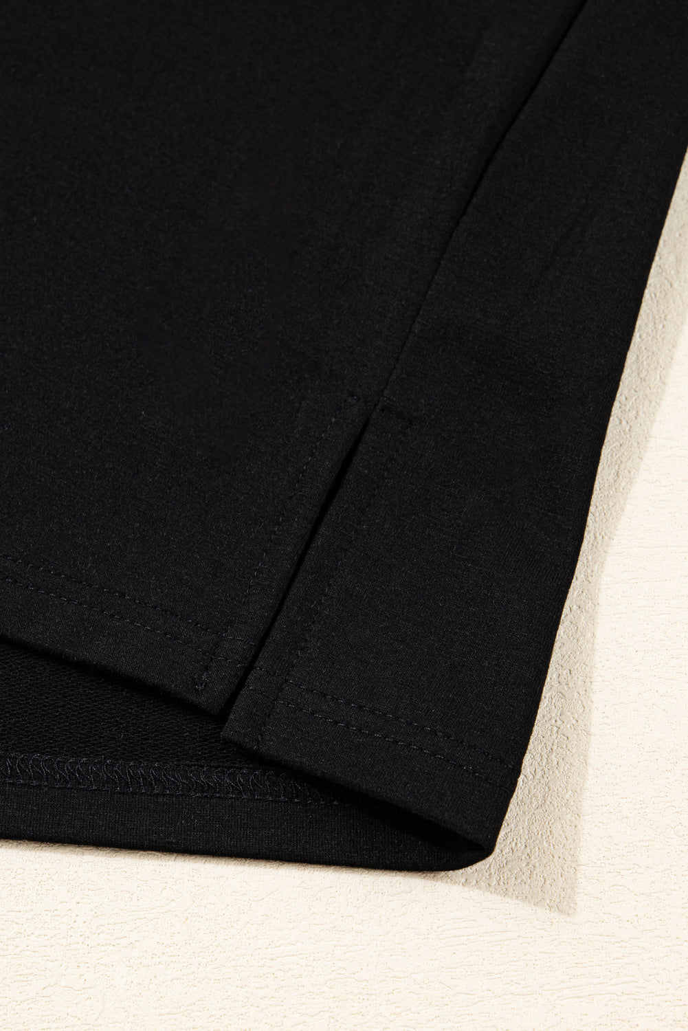 Plus Size Black Bow Knot Patchwork Crewneck Blouse (Warehouse Exclusives - Online only!)