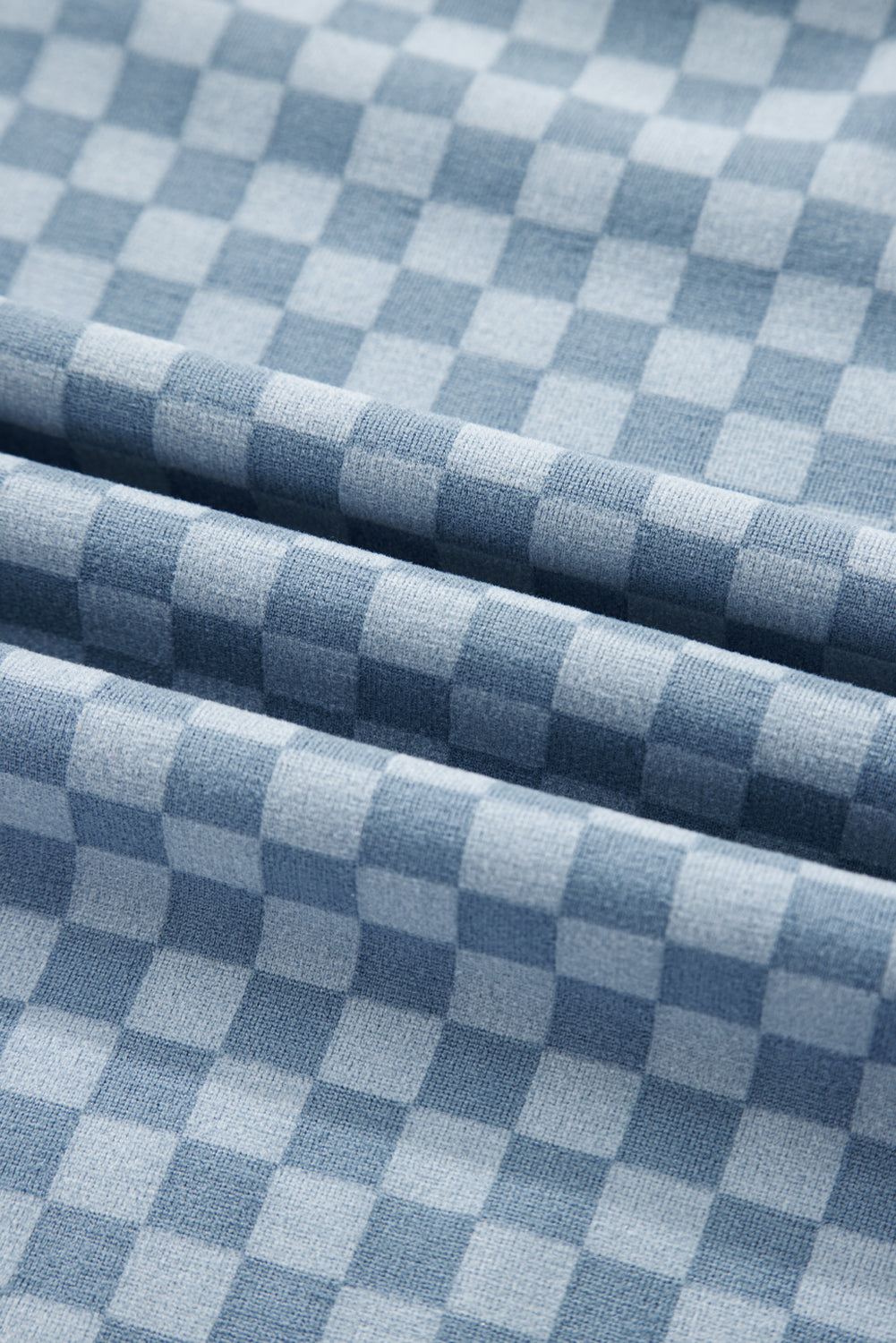 Blue Checkerboard Long Sleeve Pullover and Shorts Set (Warehouse Exclusive)