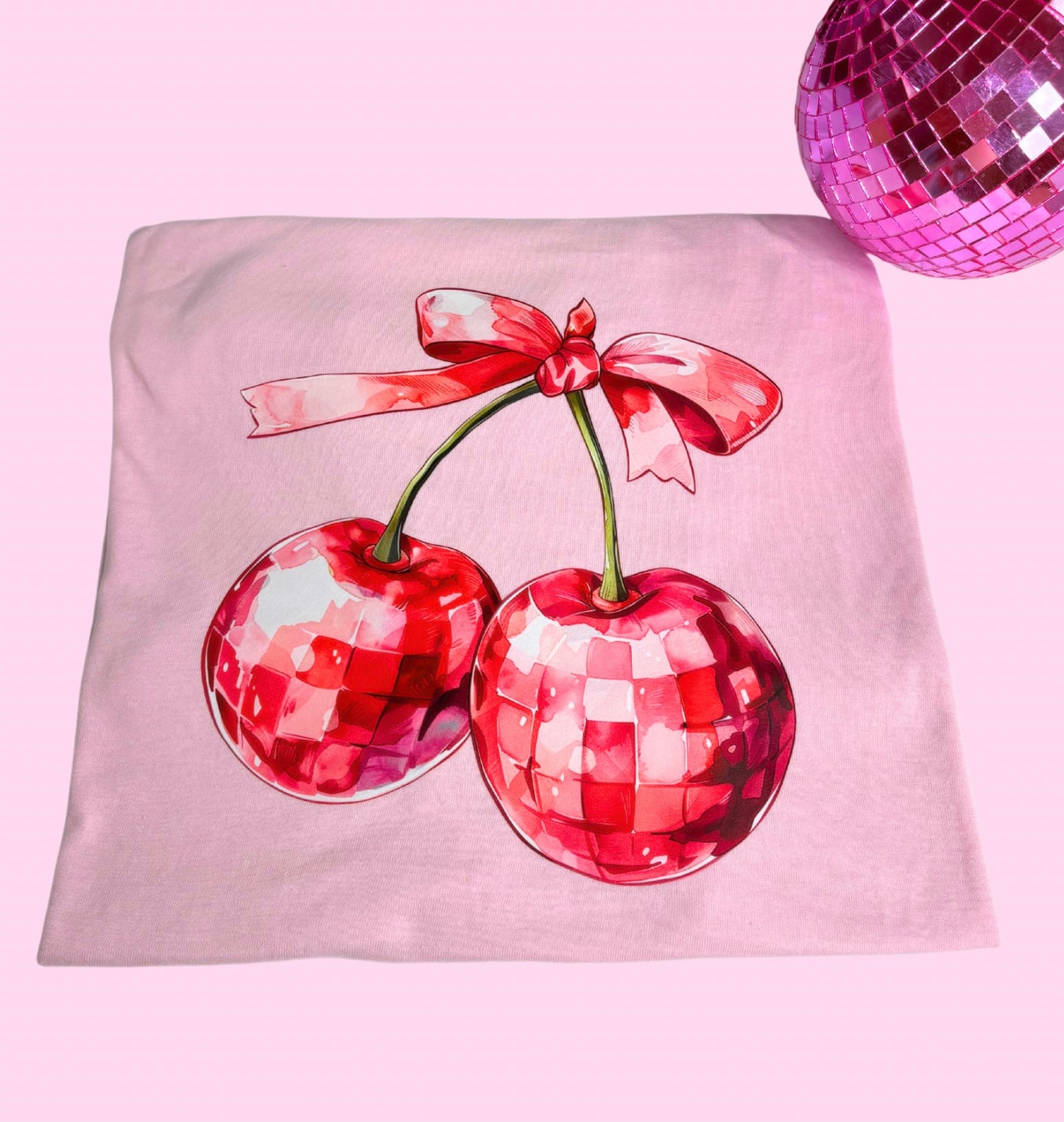 JTH Pink Cherry Bow T Shirt