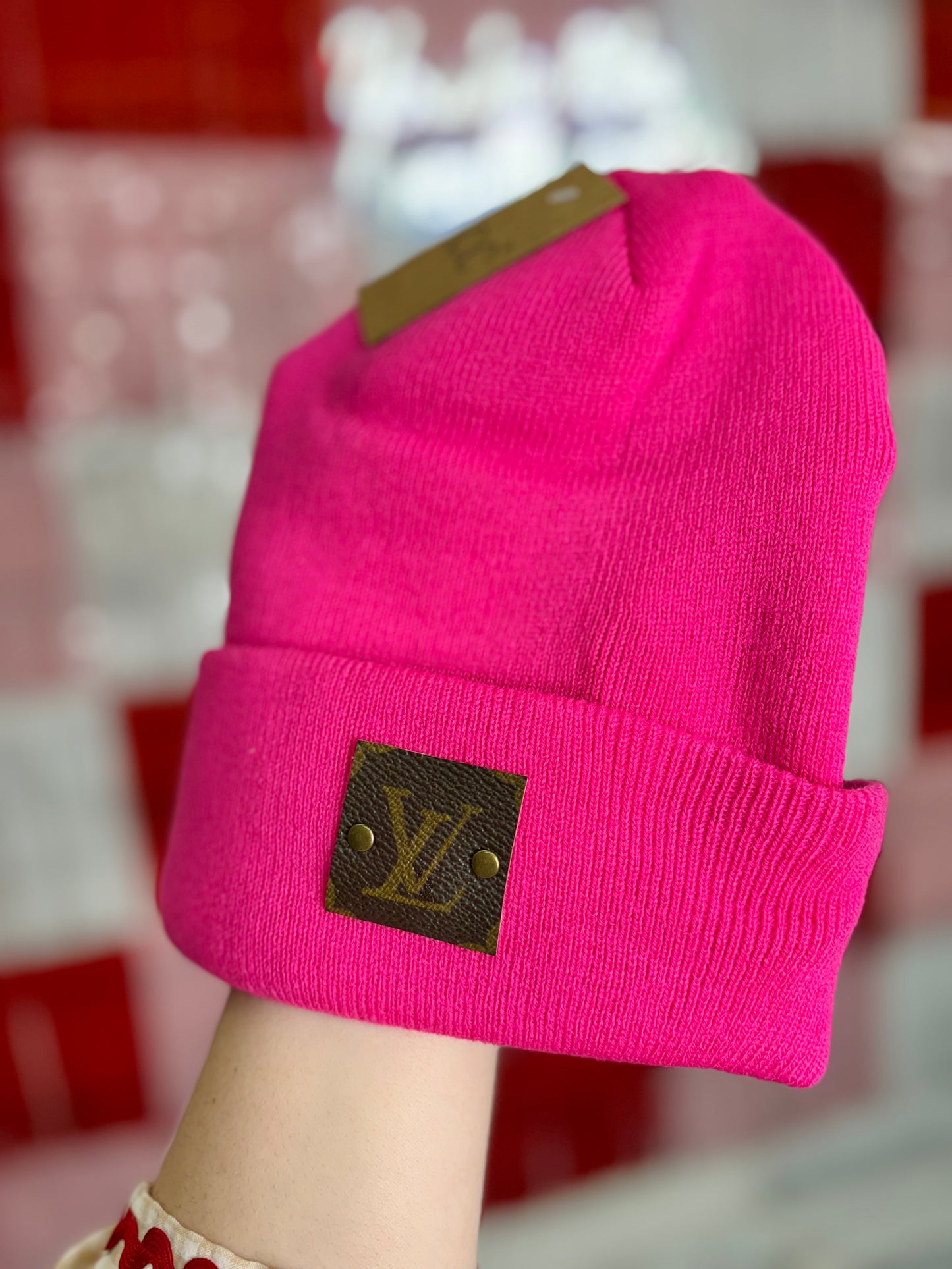 LV FUCHSIA Upcycled Classic Beanie