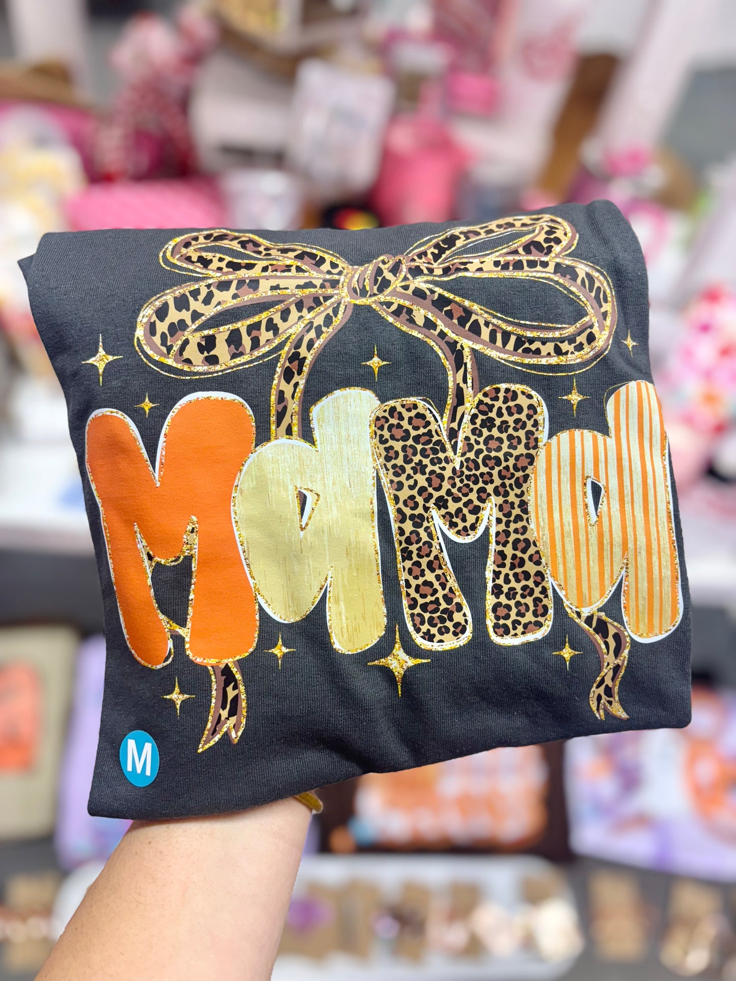JTH Cheetah Print Bow Mama T-Shirt