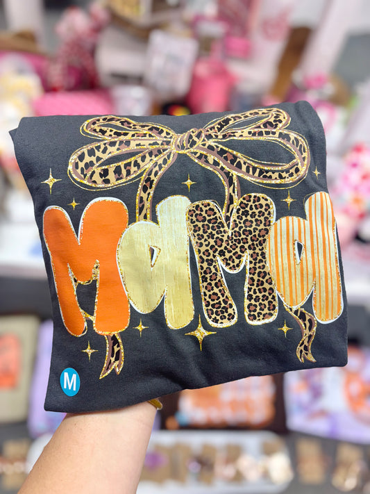 JTH Cheetah Print Bow Mama T-Shirt